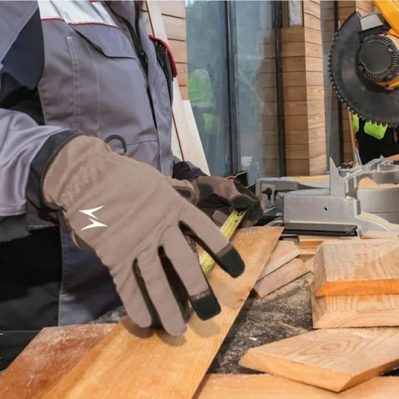 Utility Work Gloves 3 Pair Included Synthetic Leather - Picture 7 of 16